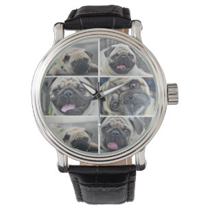 Montre de collage personnalisé 6 photos