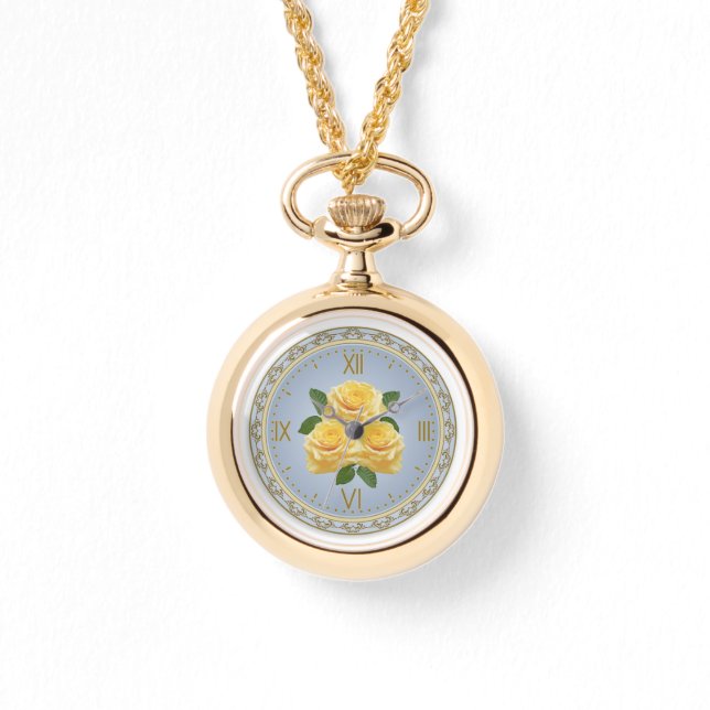 Montre de collier de roses jaunes (Recto)