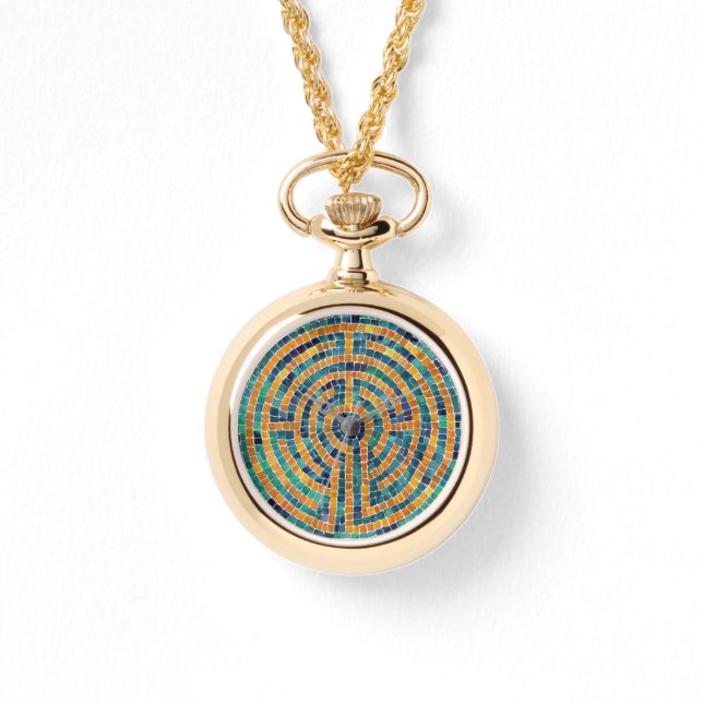 Montre de collier d'or LABYRINTH II (Recto)