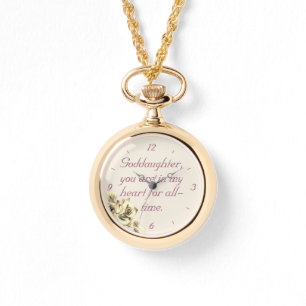 Montre de collier Godgirl personnalisée
