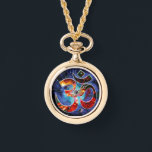 Montre de collier universel OM Asana<br><div class="desc">OM. Le son, le symbole, l'âme. Un thème intemporel pour un temps précieux. L'univers en vous reste synchronisé avec la vérité éternelle de la paix, de l'amour et de l'harmonie, à mesure que votre chronologie des événements évolue dans le temps. Référez-vous à cet accessoire utile et magnifique sachant que vous...</div>