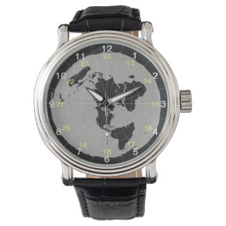 Montre de conception de la Terre plate