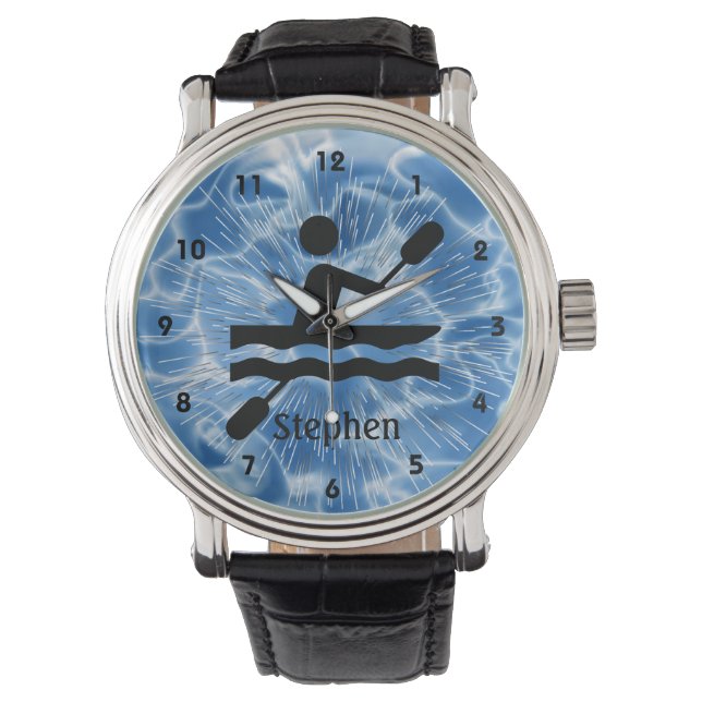Montre de conception Kayaking personnalisable (devant)