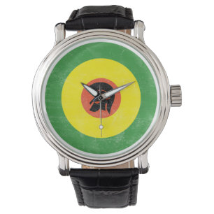 Montre de courroie de cible de mod de la Jamaïque