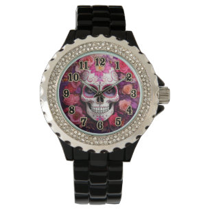 Montre de crâne de sucre fille