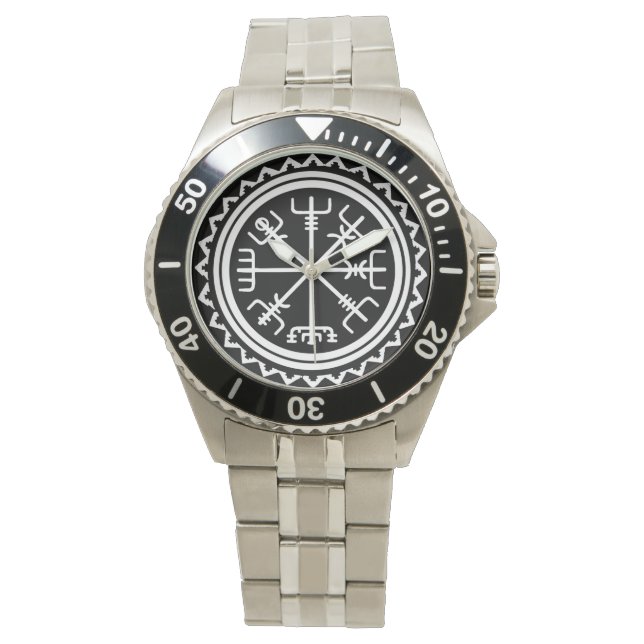 Montre de créateur Boussole de protection Vegvisir (devant)