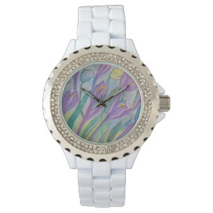 Montre de Crocus de printemps Abstraite