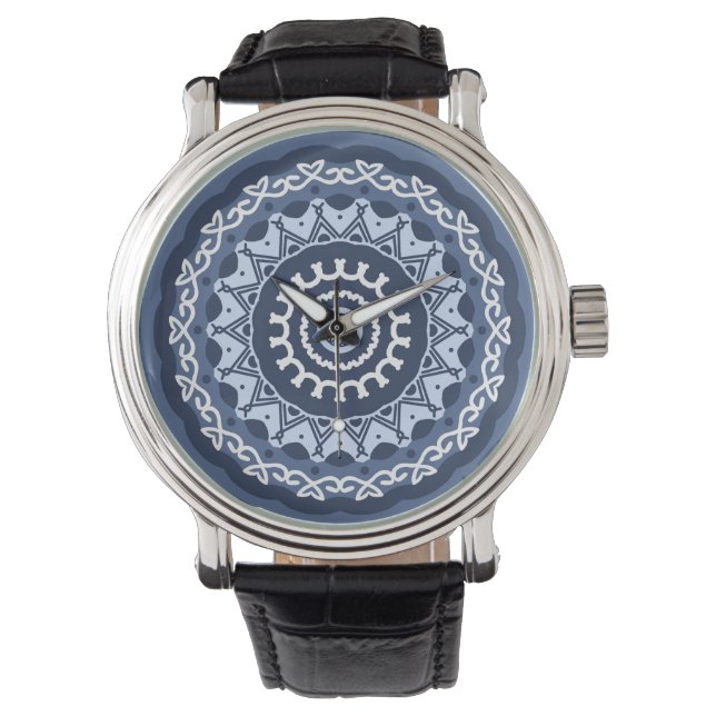 Montre de design Mandala complexe (devant)