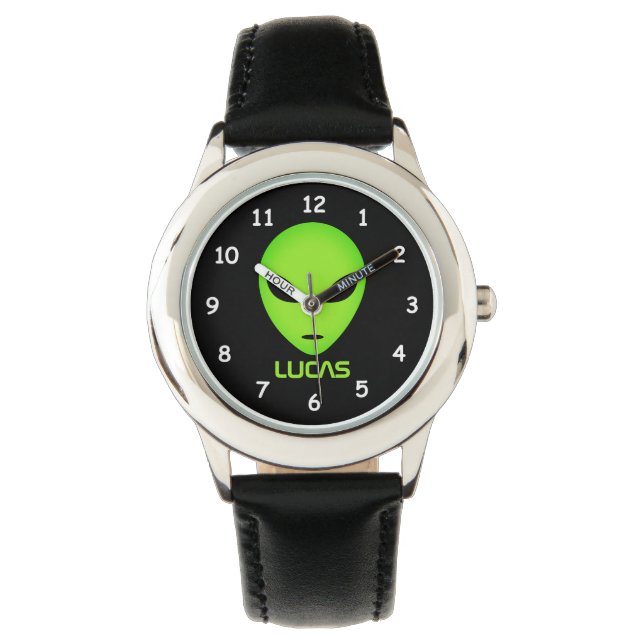 Montre de dessin animé Alien personnalisée avec le (devant)