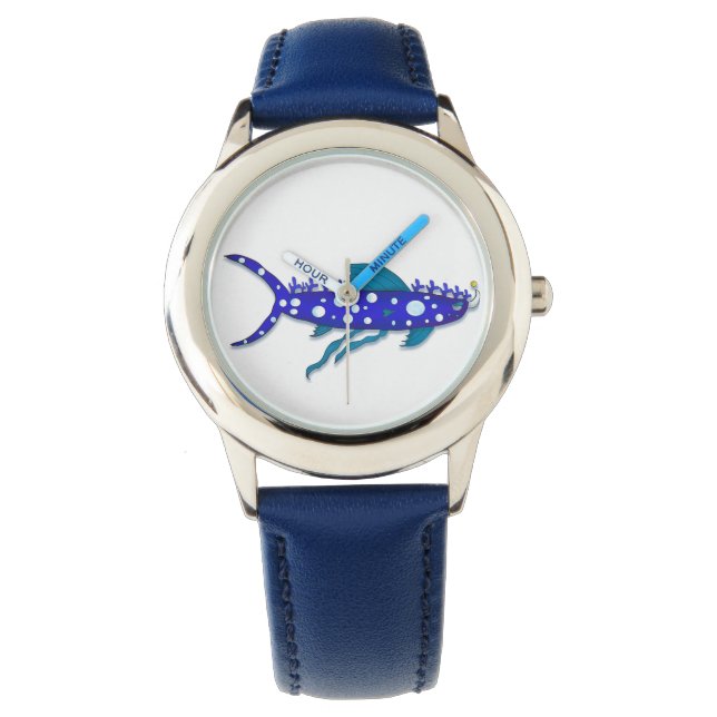 Montre de dessin animé de requin plankton (devant)