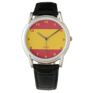 Montre de drapeau de l'Espagne