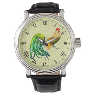 Montre de fantaisie de coq de Phoenix de volaille