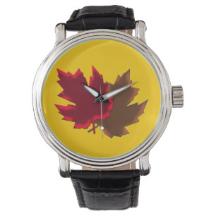 Montre de feuille de chute d'érable
