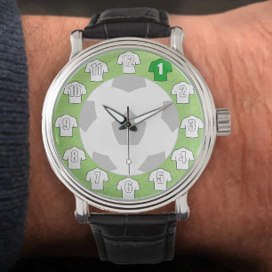 Montre de football - avec maillots blancs