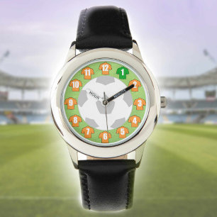 Montre de football pour enfants avec maillots oran