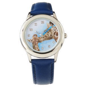 Montre de girafe et de veau