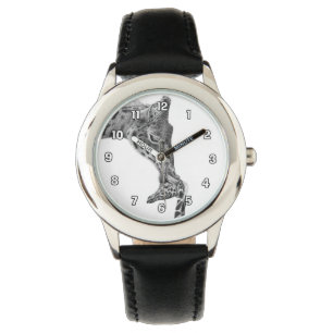 Montre de girafe et de veau