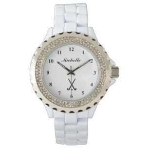 Montre de hockey sur gazon personnalisée pour femm