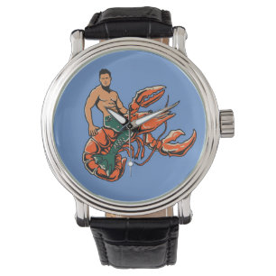 Montre de homard d'équitation de triton