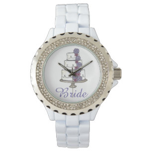 Montre de la mariée de Mariage Rose Rose givrée