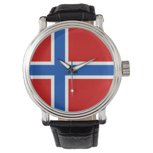 Montre de la Norvège - le drapeau de la Norvège