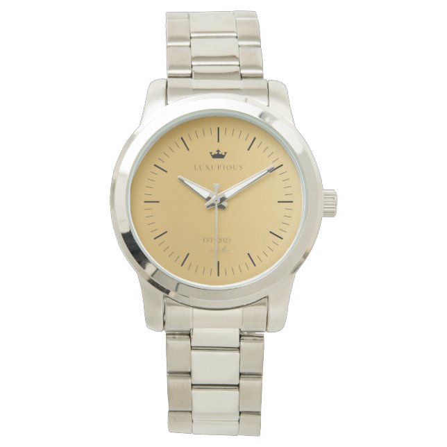Montre de liaison en acier inoxydable Unisex (devant)