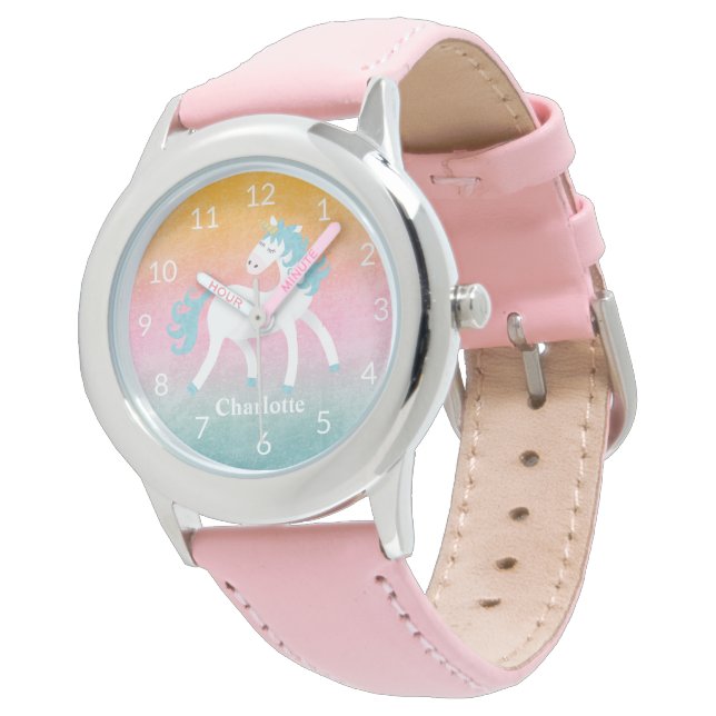 Montre de licorne pour enfants (Incliné)