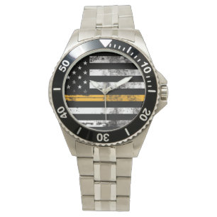 Montre de ligne hommes minces d'or d'expédition d