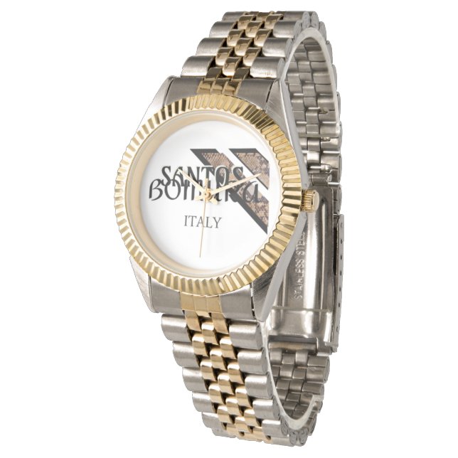 Montre de luxe Bomura à double bracelet Or (Incliné)