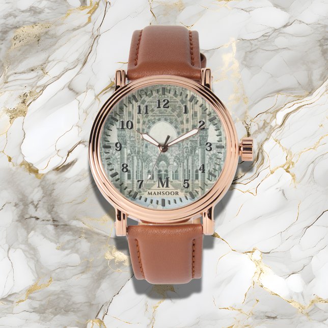 Montre de luxe masculine Masjid An-Nabawi - Cadeau (Créateur téléchargé)