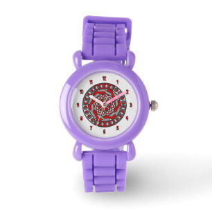 Montre de machines rouges