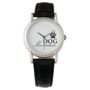 Montre de mamans de chien avec l'empreinte de
