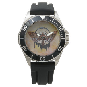 Montre de mite de faucon de la tête de mort