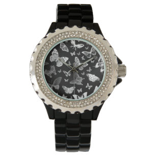 Montre de mode blanche de papillon par Julie