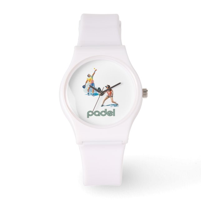 Montre de padel – Padel Chic Style Vibrant Blanc (Recto)