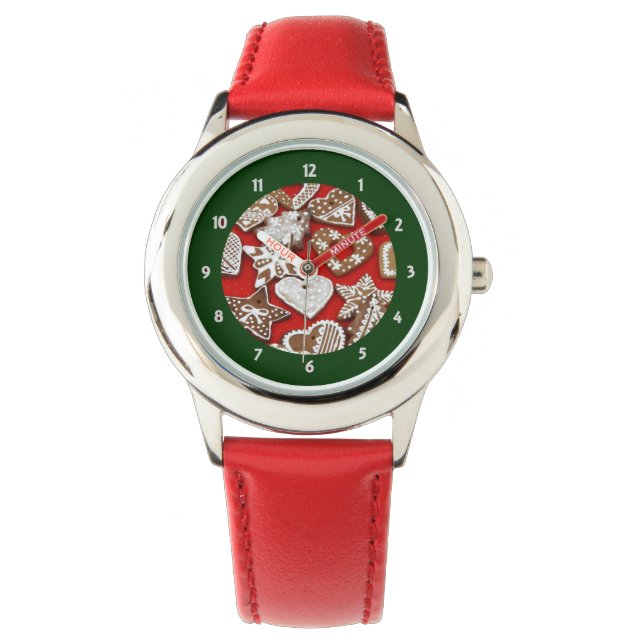Montre de pain d'épice de Noël (devant)