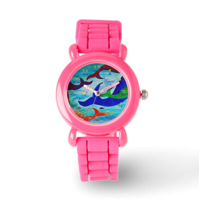 Montre de parties scintillant fille de sirène (Recto)