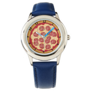 Montre de pizza avec des nombres