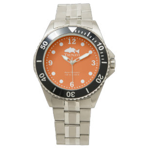 Montre de plongée orange de poisson clown