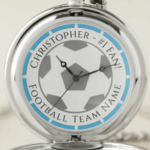 Montre de poche cadeau pour un fan de football