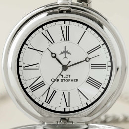 Montre de poche de pilote d'aéronef