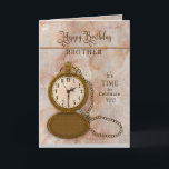 Montre de poche et carte à chaîne Brother Annivers<br><div class="desc">Voir beaucoup d'autres catégories avec la même et/ou similaire image,  y compris les salutations jumbo et les invitations.</div>