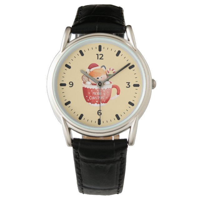 Montre de poche Joyeux Noël Ren Mignon (devant)
