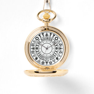 Montre de poche KAIROS Memento Mori Emblème indust