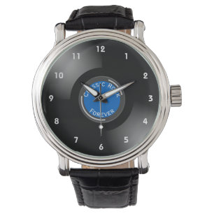 Montre de poignet de conception Vinyl Records