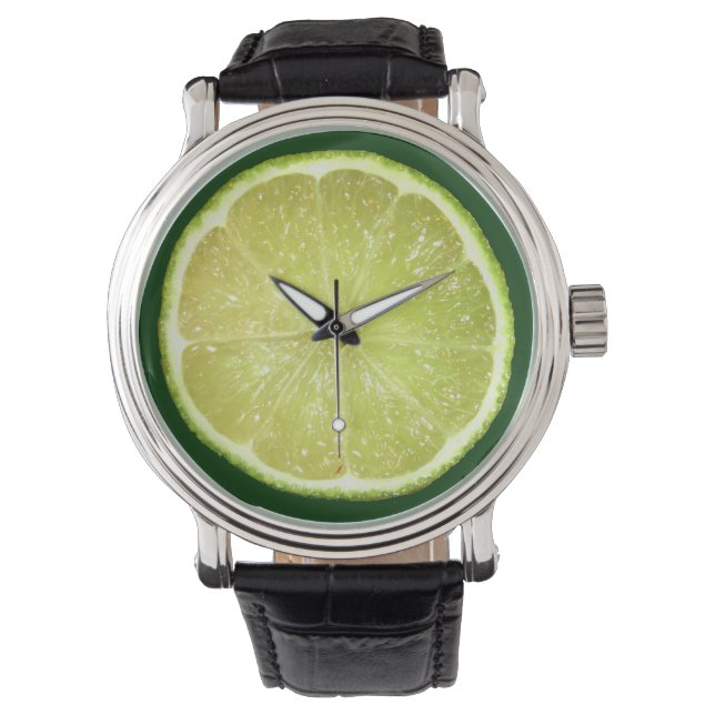 Montre de poignet de tranche de chaux (devant)
