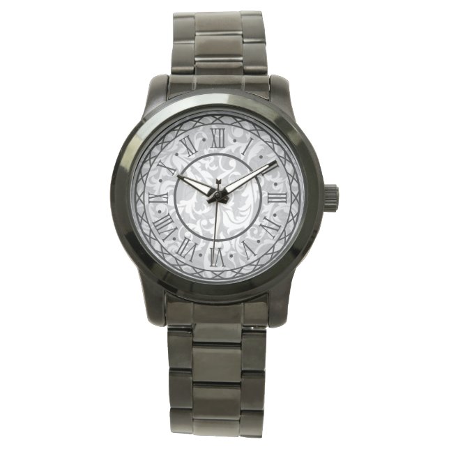 Montre de poignet élégante en acier inoxydable (devant)