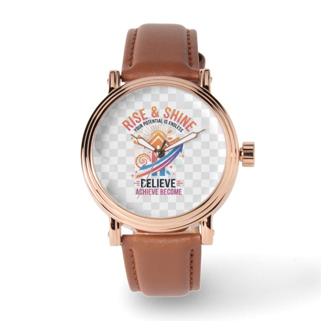 Montre de poignet élégante pour hommes (Recto)