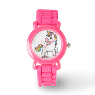 Montre de poignet Licorne Rose Magique Enfant Mign