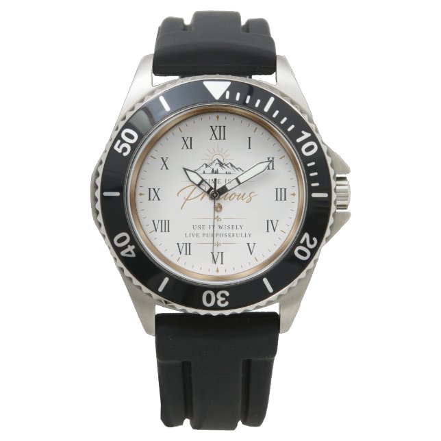 Montre de poignet motivationnelle minimaliste (devant)